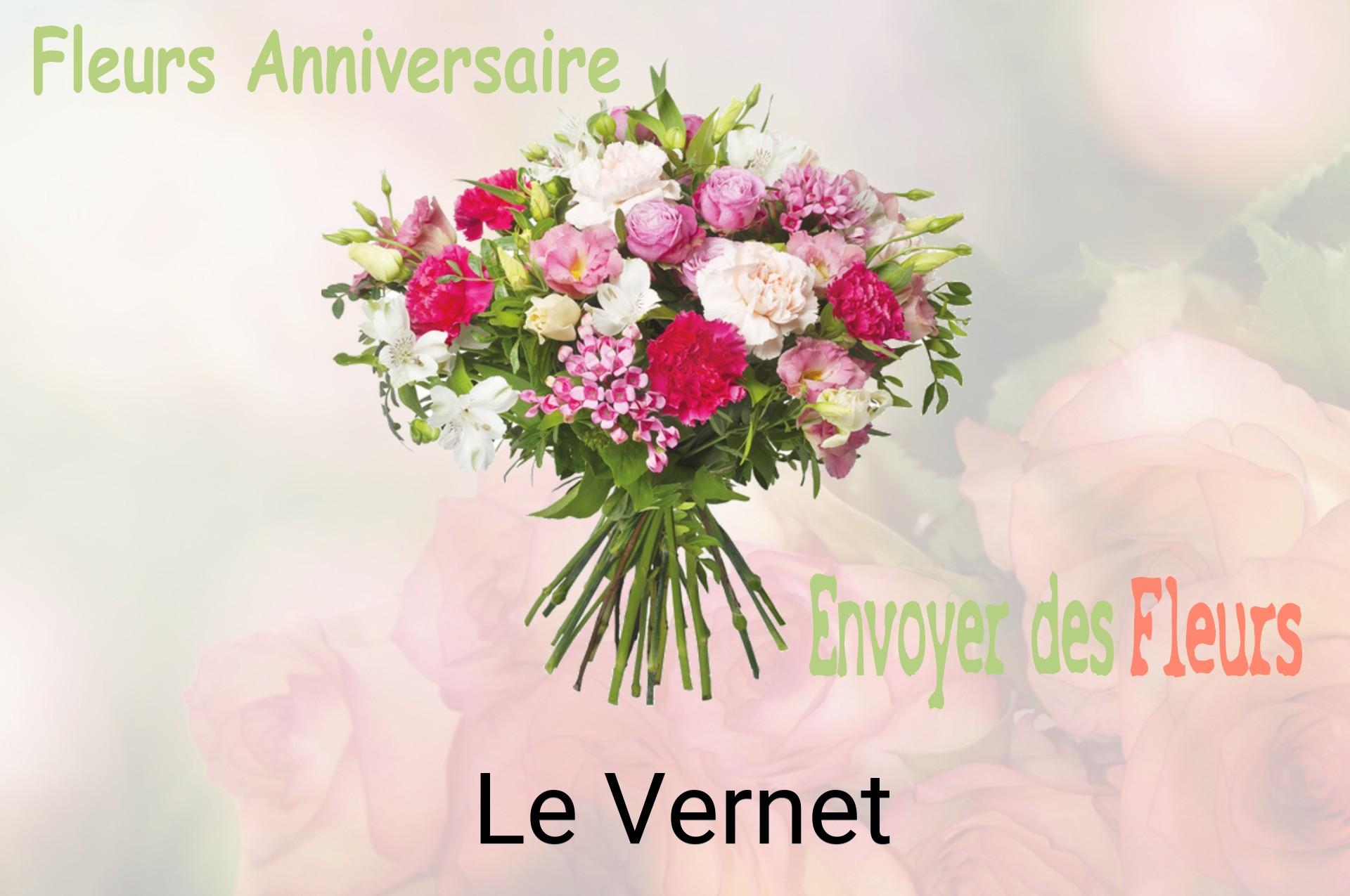 Bouquet de fleurs d’anniversaire livré à Le Vernet